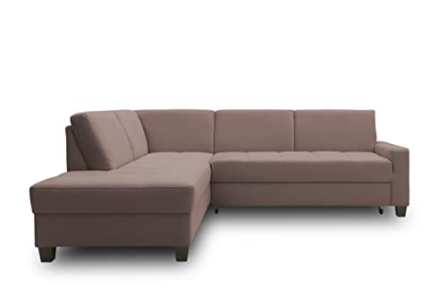 DOMO. collection Ecksofa Londrina, Sofa in L-Form, Eckcouch, Ecksofa, Polsterecke 243 x 209 x 84 cm (BxTxH), taupe von DOMO. collection