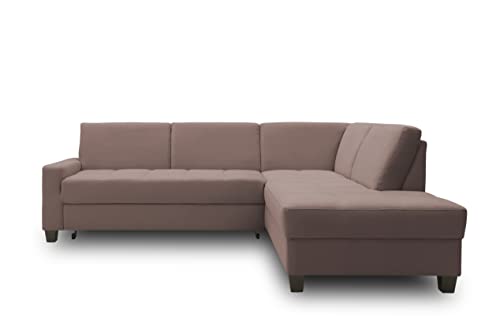 DOMO. collection Ecksofa Londrina, Sofa in L-Form, Eckcouch, Ecksofa, Polsterecke 243 x 209 x 84 cm (BxTxH), taupe von DOMO. collection