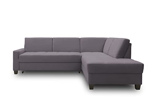 DOMO. collection Ecksofa Londrina, Sofa in L-Form, Eckcouch, Ecksofa, Polsterecke 243 x 209 x 84 cm (BxTxH), dunkelgrau von DOMO. collection