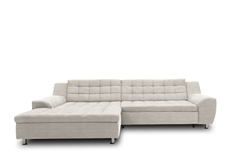 DOMO. Collection Merida Ecksofa, Sofa in L-Form, Eckcouch, Polstergarnitur in beige von DOMO. collection