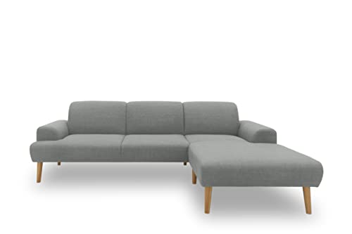 DOMO. collection Ecksofa Salinas, Sofa mit Federkern in L-Form, moderne Couch mit Holzfüßen und schwebender Optik, Eckcouch, Polsterecke, 292 x 176 x 83 cm (BxTxH), mint von DOMO. collection