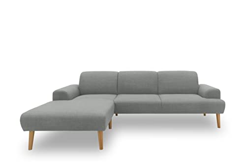 DOMO. collection Ecksofa Salinas, Sofa mit Federkern in L-Form, moderne Couch mit Holzfüßen und schwebender Optik, Eckcouch, Polsterecke, 292 x 176 x 83 cm (BxTxH), mint von DOMO. collection
