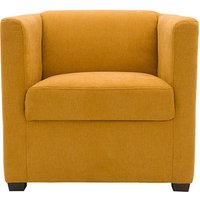 DOMO Collection Sessel BOB dunkelgelb schwarz Stoff von DOMO Collection