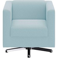 DOMO Collection Sessel BOB hellblau silber Stoff von DOMO Collection
