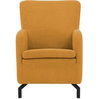 DOMO Collection Sessel Dallas dunkelgelb schwarz Stoff von DOMO Collection