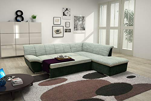 DOMO. collection Ecksofa Splash, Schlafsofa in L-Form, Sofa aus eleganter Microfaser und Webstoff-Polster mit breiter Armlehne, Polstersofa, Eckcouch, 232 x 271 x 76 cm (BxHxT) von DOMO. collection