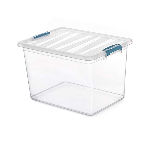 Domo Living Pack Katla, transparent, 20 l, mit ergonomischen Griffen, 39 x 29 x 25,5 cm von Domopak Living