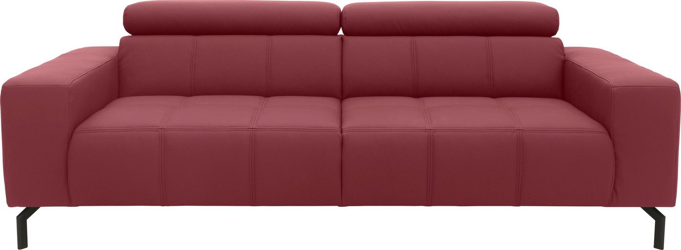 DOMO collection 2,5-Sitzer Cunelli zeitlos und elegant, moderne Sitznähte als Designelement, wahlweise mit 6-fach verstellbaren Kopfteilen, fester Sitzkomfort DOMO collection 2,5-Sitzer Cunelli zeitlos und elegant, moderne Sitznähte als Designelement, wahlweise mit 6-fach verstellbaren Kopfteilen, fester Sitzkomfort von DOMO collection