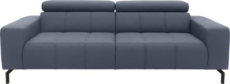 DOMO collection 2,5-Sitzer Cunelli zeitlos und elegant, moderne Sitznähte als Designelement, wahlweise mit 6-fach verstellbaren Kopfteilen, fester Sitzkomfort von DOMO collection