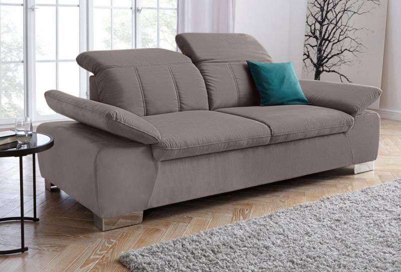 DOMO collection 2,5-Sitzer Milan inklusive komfortablen Federkern für mehr Sitzkomfort, mit Rückenverstellung von DOMO collection