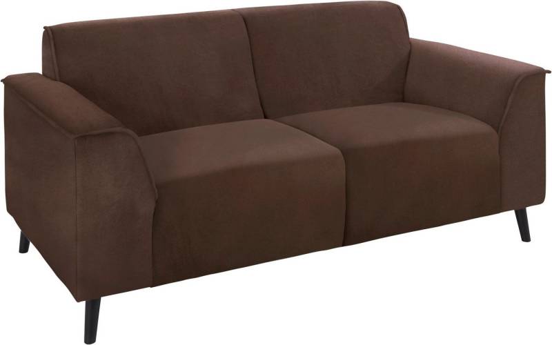 DOMO collection 2-Sitzer Amora, inklusive komfortablem Federkern für mehr Sitzkomfort, Komfortsitzhöhe 47cm, elegante Armlehnen und hoher Fuß von DOMO collection