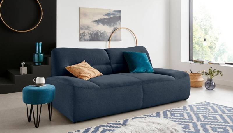 DOMO collection 2-Sitzer Cesena modernes Sofa mit flachen Armlehnen, komfortabel, fester Sitzkomfort, frei im Raum stellbar von DOMO collection