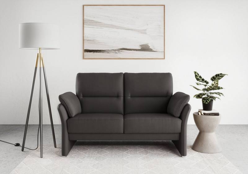 DOMO collection 2-Sitzer Pina, schmale Armlehnen, mit Federkern, kompakt & elegant, Hoher Sitzkomfort, Luxus-Microfaser Lederoptik, grau, Breite 159 cm DOMO collection 2-Sitzer Pina, schmale Armlehnen, mit Federkern, kompakt & elegant, Hoher Sitzkomfort, Luxus-Microfaser Lederoptik, grau, Breite 159 cm von DOMO collection