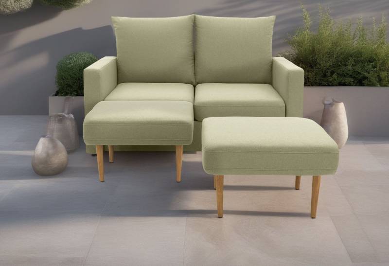 DOMO collection 2-Sitzer Slunce, Outdoor-Raumwunder, 2-Sitzer inkl. 2 Hocker, Outdoor geeignet von DOMO collection