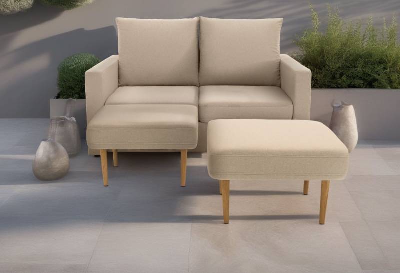 DOMO collection 2-Sitzer Slunce, Outdoor-Raumwunder, 2-Sitzer inkl. 2 Hocker, Outdoor geeignet von DOMO collection