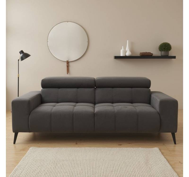 DOMO collection 2-Sitzer Trento, mit Kufenfuß oder Einzelfuß, wahlweise mit Kopfteilverstellung und in zwei Größen erhältlich von DOMO collection