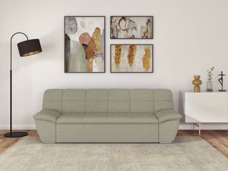 DOMO collection 3-Sitzer Splash, moderne Steppung im Sitz und Rücken, komfortabel, flache Armlehnen zum Entspannen von DOMO collection