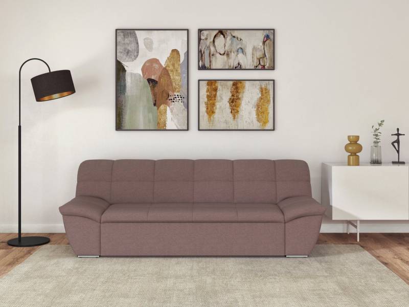 DOMO collection 3-Sitzer Splash, moderne Steppung im Sitz und Rücken, komfortabel, flache Armlehnen zum Entspannen von DOMO collection