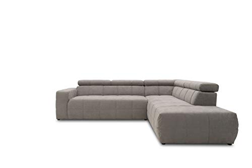 DOMO. collection Ecksofa Brandon, Sofa mit Rückenfunktion in L-Form, Polsterecke, Eckgarnitur 275 x 228 x 98 cm (BxTxH), grau von DOMO. collection
