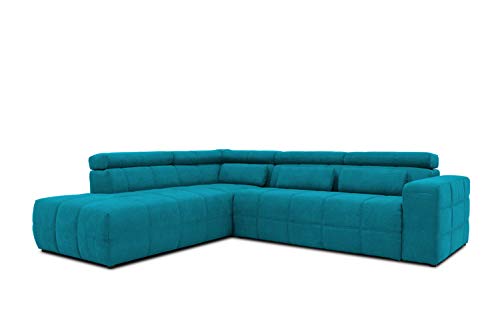 DOMO. collection Ecksofa Brandon, Sofa mit Rückenfunktion in L-Form, Polsterecke, Eckgarnitur 275 x 228 x 98 cm (BxTxH), türkis von DOMO. collection