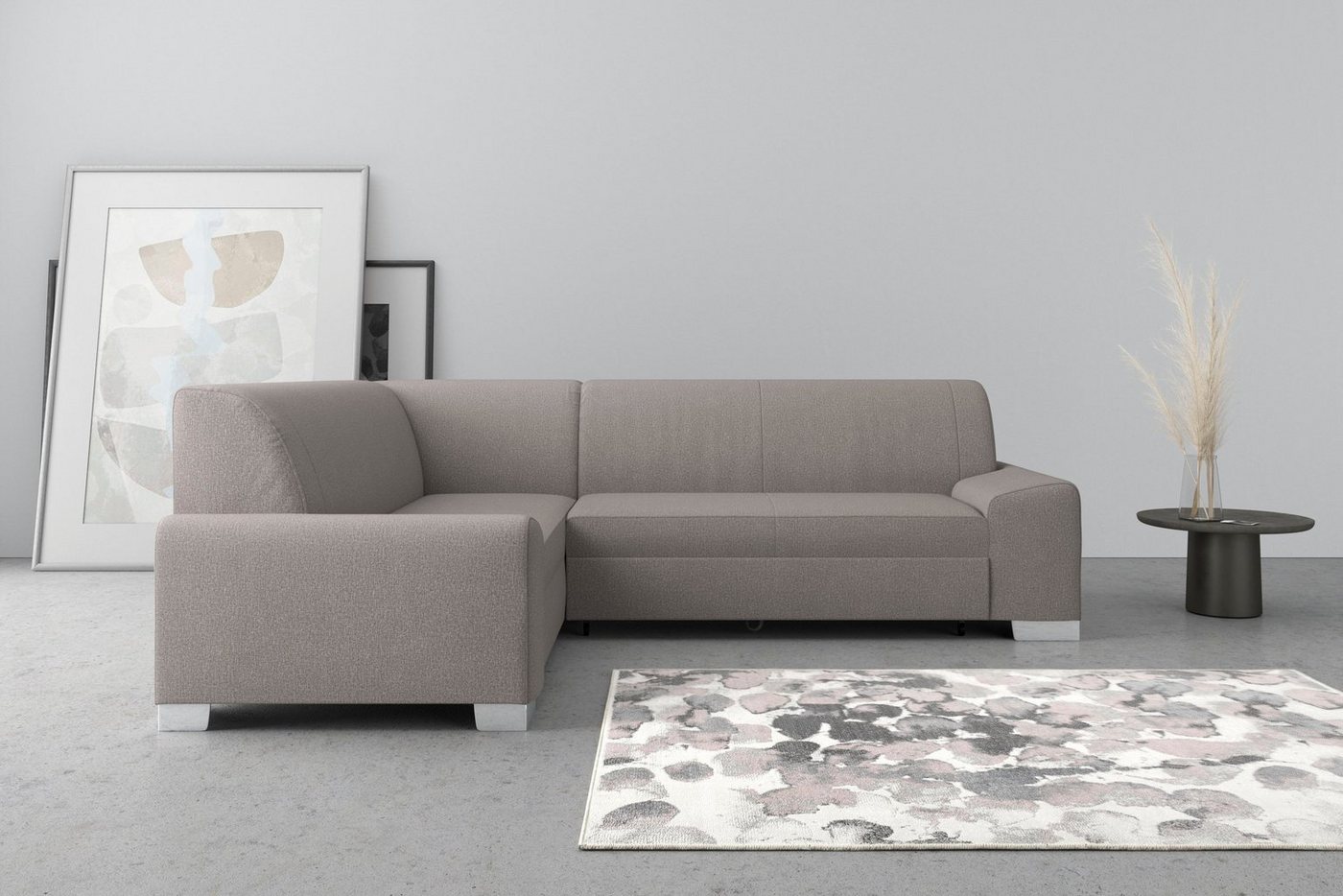 DOMO collection Ecksofa Anzio L-Form, Wahlweise mit Bettfunktion und Federkern von DOMO collection