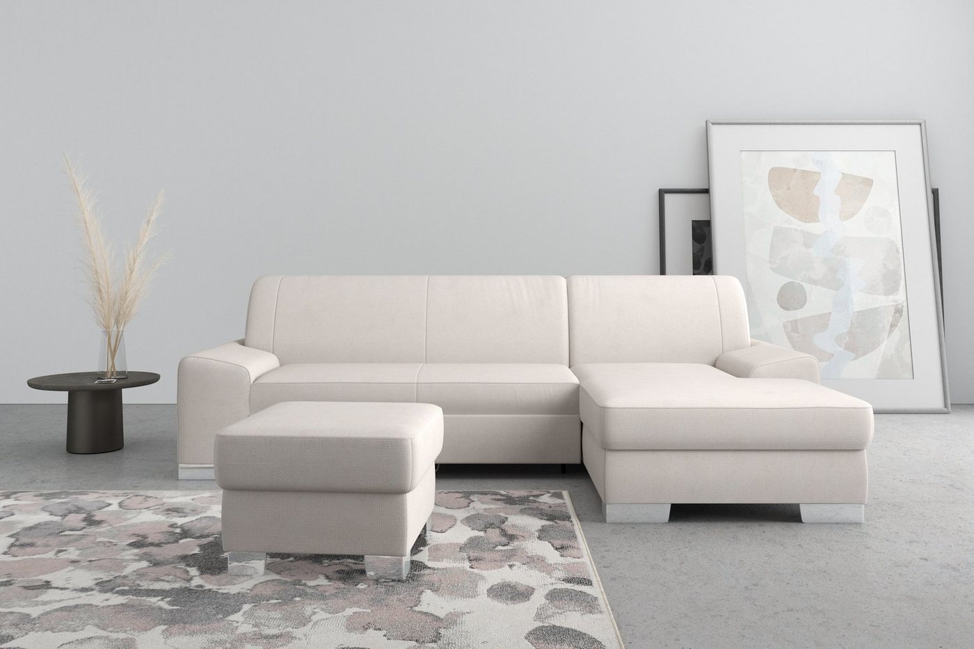 DOMO collection Ecksofa Anzio L-Form, wahlweise mit Bettfunktion und Federkern von DOMO collection