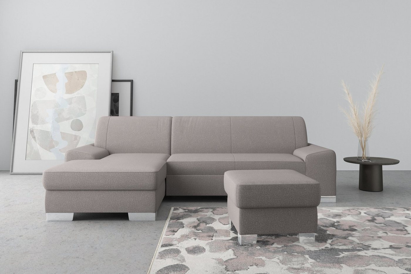 DOMO collection Ecksofa Anzio L-Form, wahlweise mit Bettfunktion und Federkern von DOMO collection