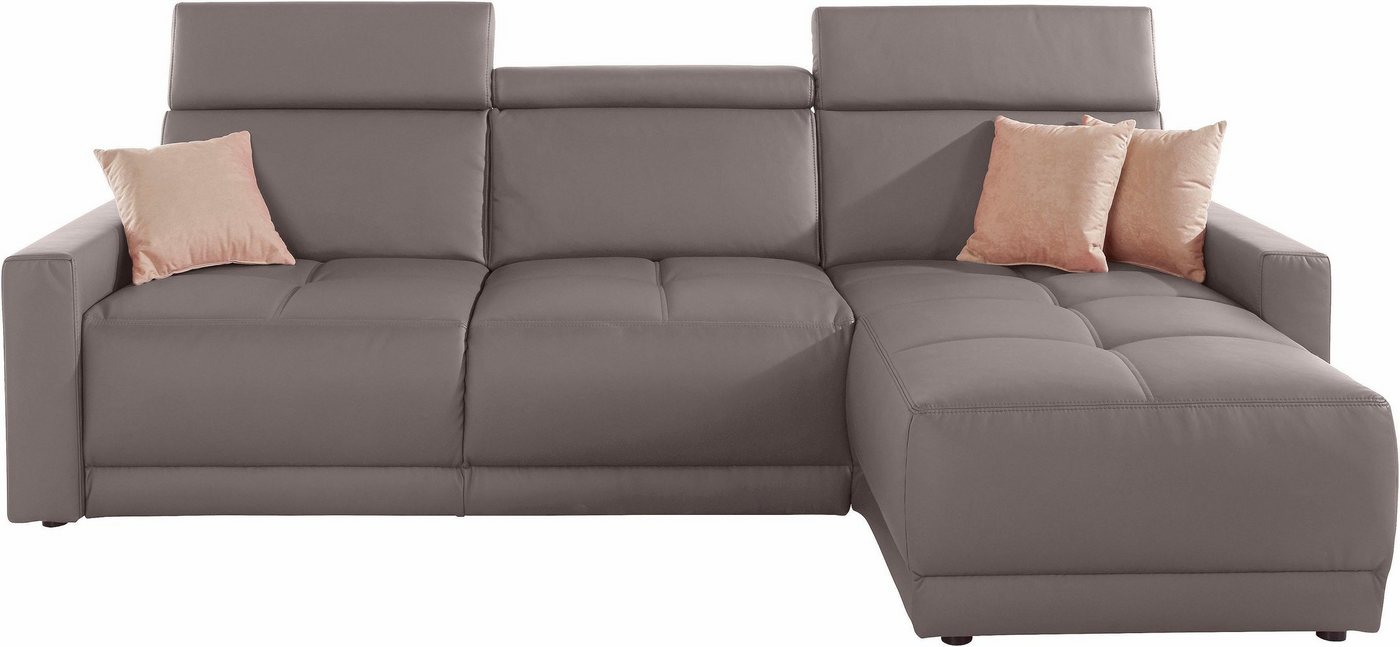 DOMO collection Ecksofa Ava L-Form, mit Recamiere, Federkern wahlweise mit Kopfteilverstellungen von DOMO collection