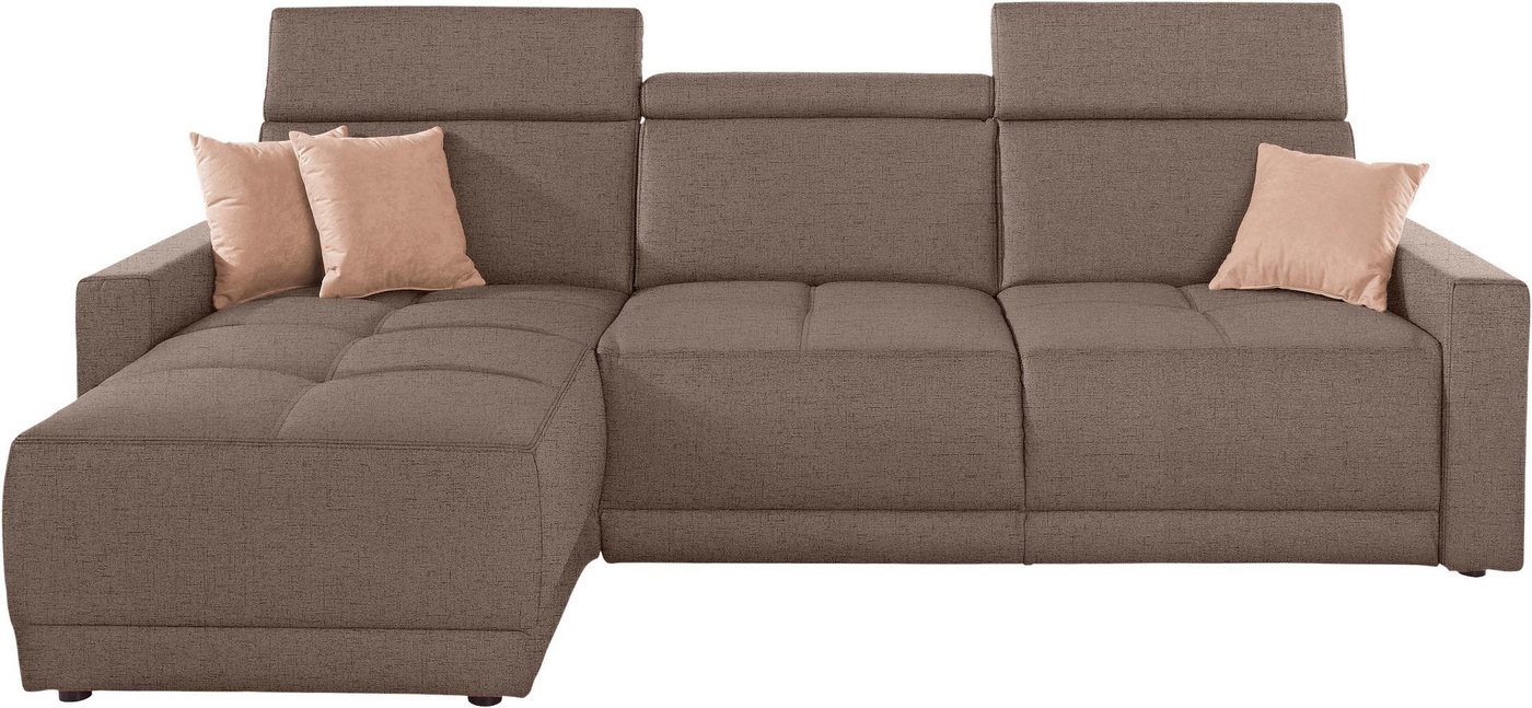 DOMO collection Ecksofa Ava L-Form, mit Recamiere, Federkern wahlweise mit Kopfteilverstellungen von DOMO collection