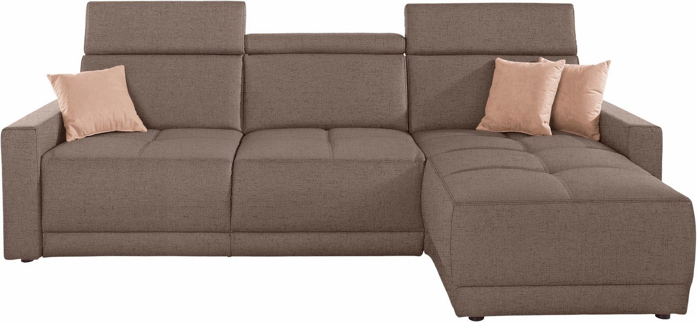 DOMO collection Ecksofa Ava mit moderner Sitzheftung & toller Doppelnaht, komfortabel, L-Form, mit Recamiere, inkl. Federkern, wahlweise mit Kopfteilverstellungen DOMO collection Ecksofa Ava mit moderner Sitzheftung & toller Doppelnaht, komfortabel, L-Form, mit Recamiere, inkl. Federkern, wahlweise mit Kopfteilverstellungen von DOMO collection