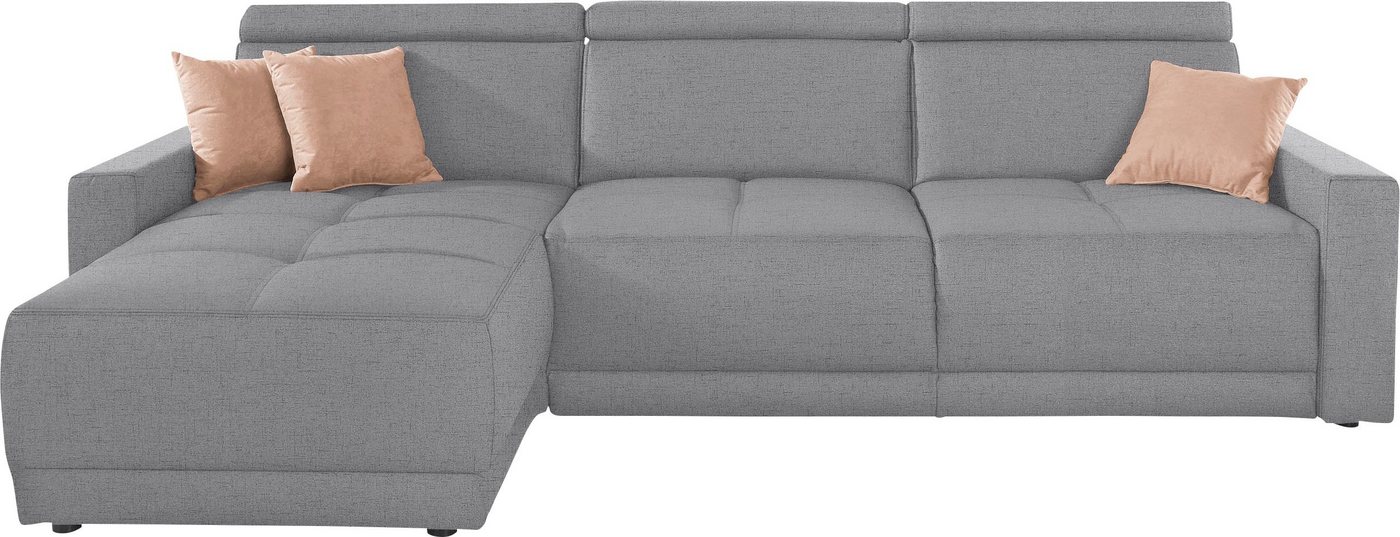 DOMO collection Ecksofa Ava L-Form, mit Recamiere, Federkern wahlweise mit Kopfteilverstellungen von DOMO collection