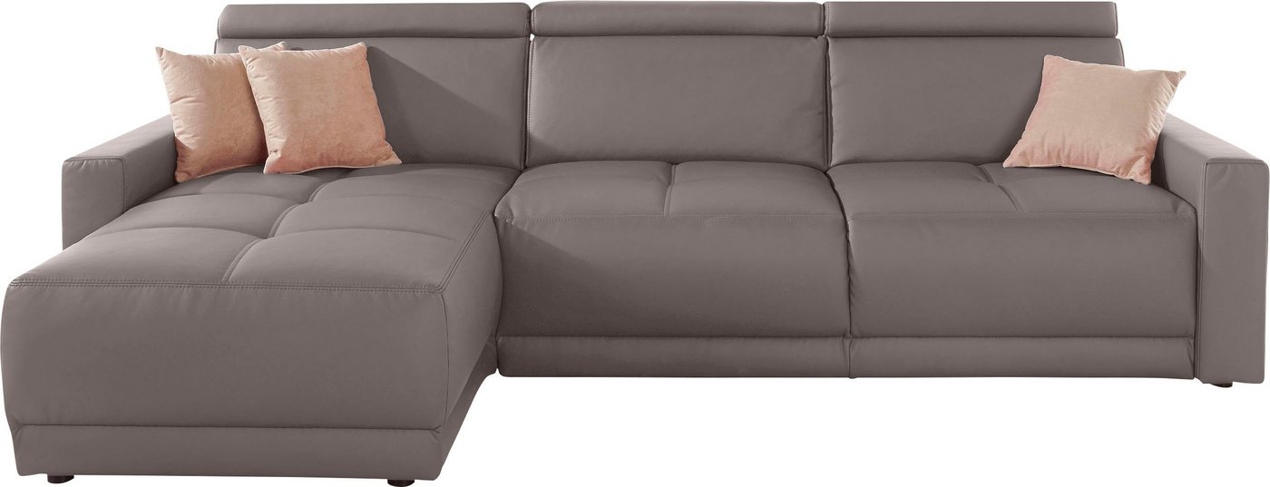 DOMO collection Ecksofa Ava L-Form, mit Recamiere, Federkern wahlweise mit Kopfteilverstellungen von DOMO collection