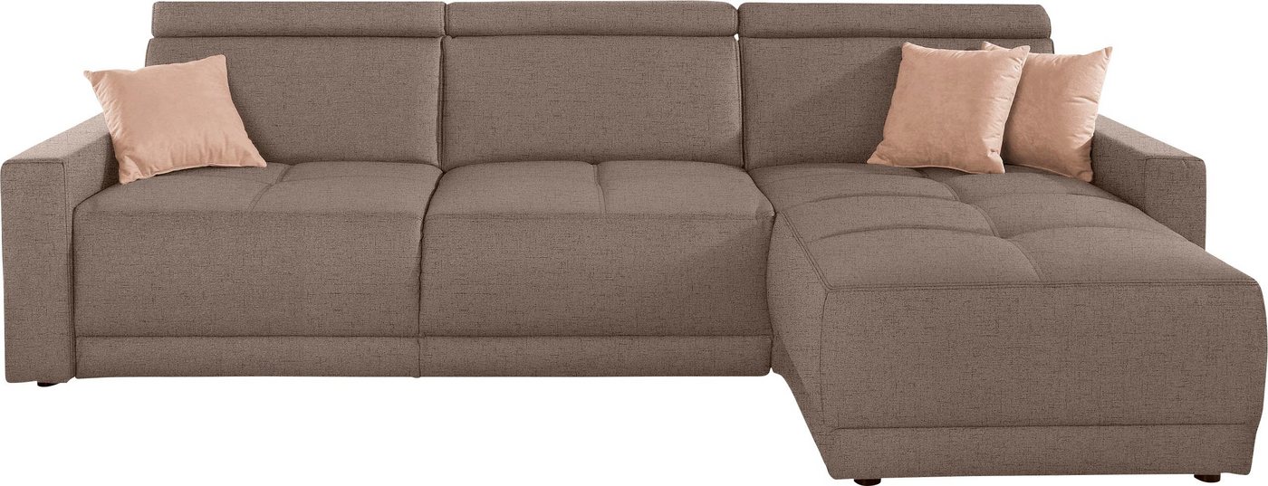 DOMO collection Ecksofa Ava L-Form, mit Recamiere, Federkern wahlweise mit Kopfteilverstellungen von DOMO collection