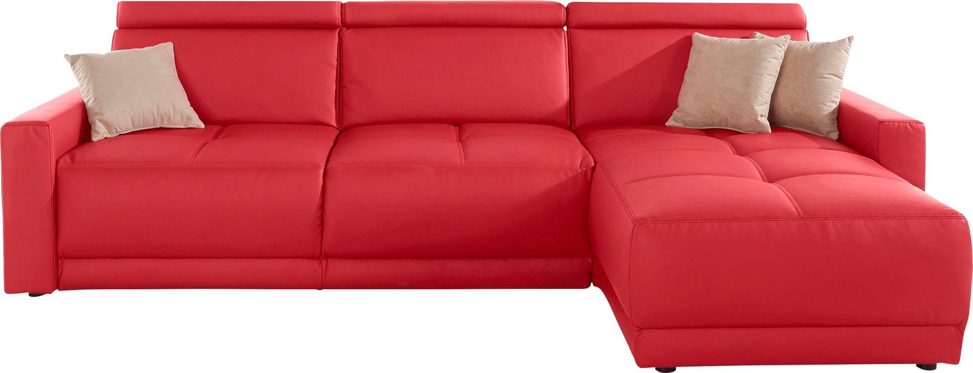 DOMO collection Ecksofa Ava L-Form, mit Recamiere, Federkern wahlweise mit Kopfteilverstellungen von DOMO collection