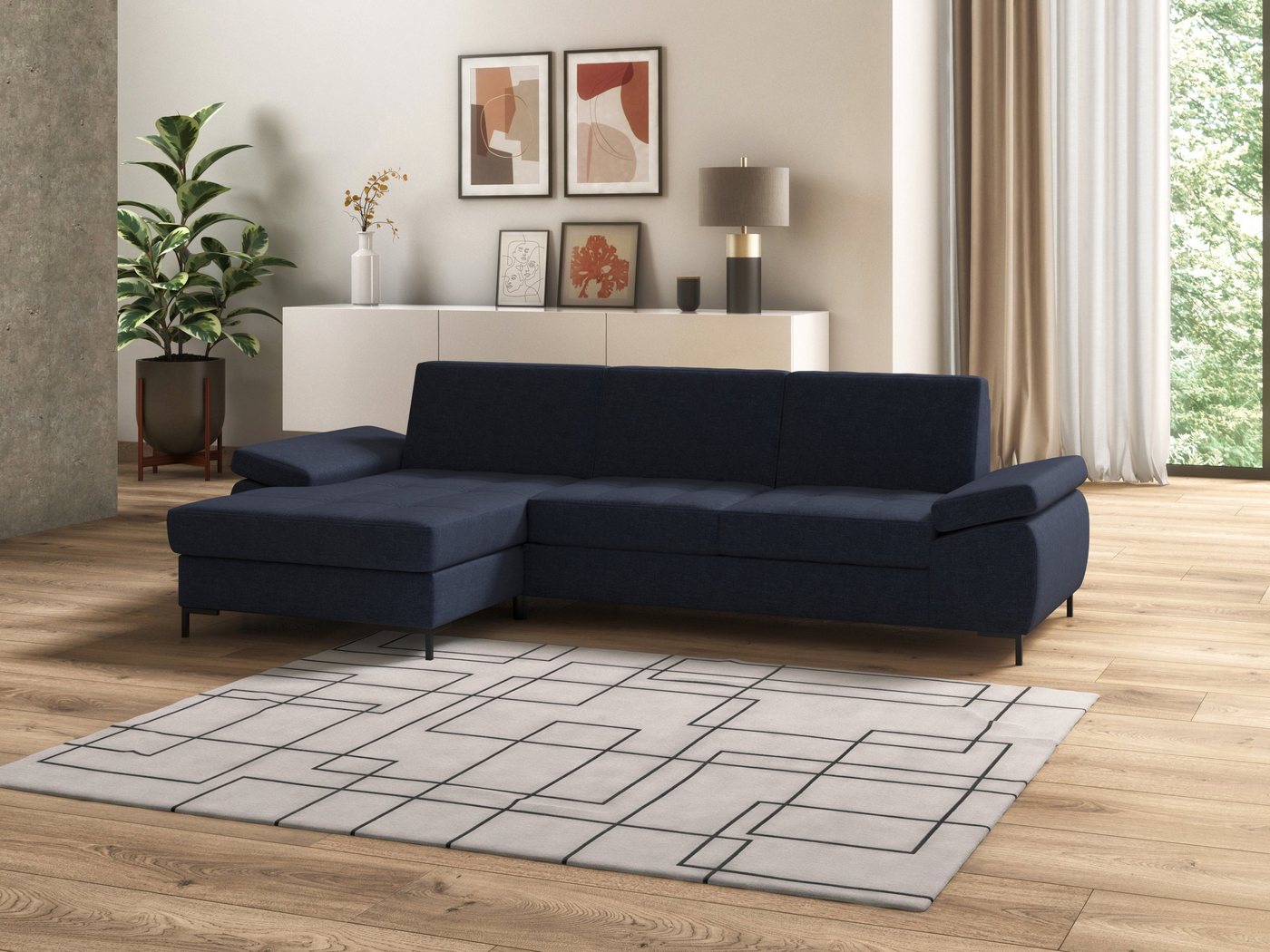 DOMO collection Ecksofa Capelo L-Form, mit Armteilverstellung, wahlweise mit Bettfunktion, Federkern DOMO collection Ecksofa Capelo L-Form, mit Armteilverstellung, wahlweise mit Bettfunktion, Federkern von DOMO collection