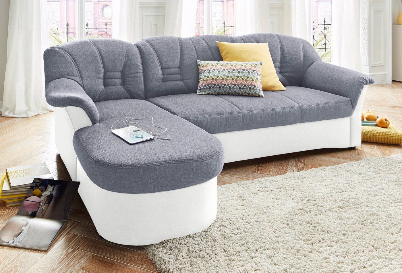 DOMO collection Ecksofa Elva L-Form, wahlweise mit Bettfunktion und Federkern von DOMO collection