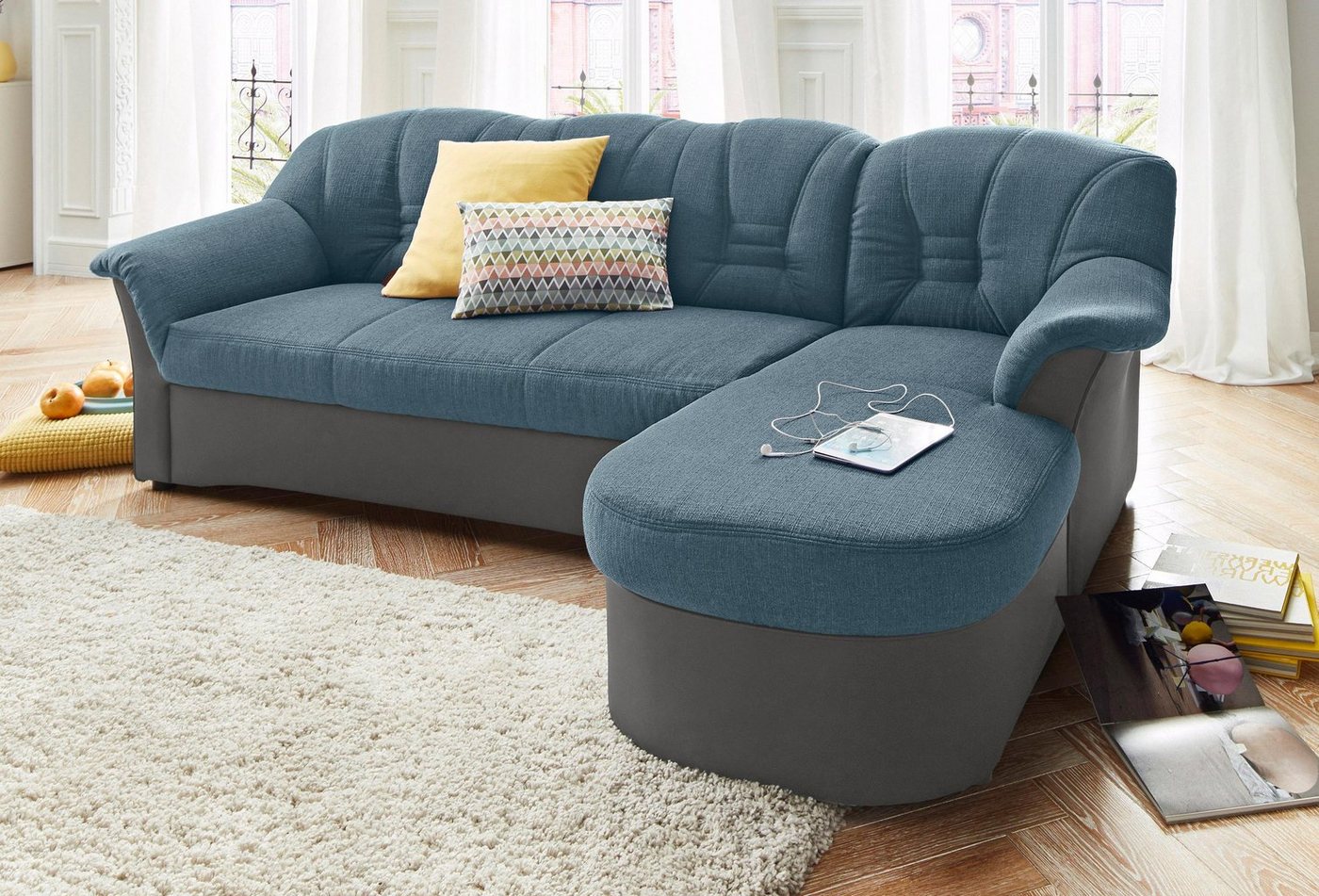 DOMO collection Ecksofa Elva L-Form, wahlweise mit Bettfunktion und Federkern von DOMO collection