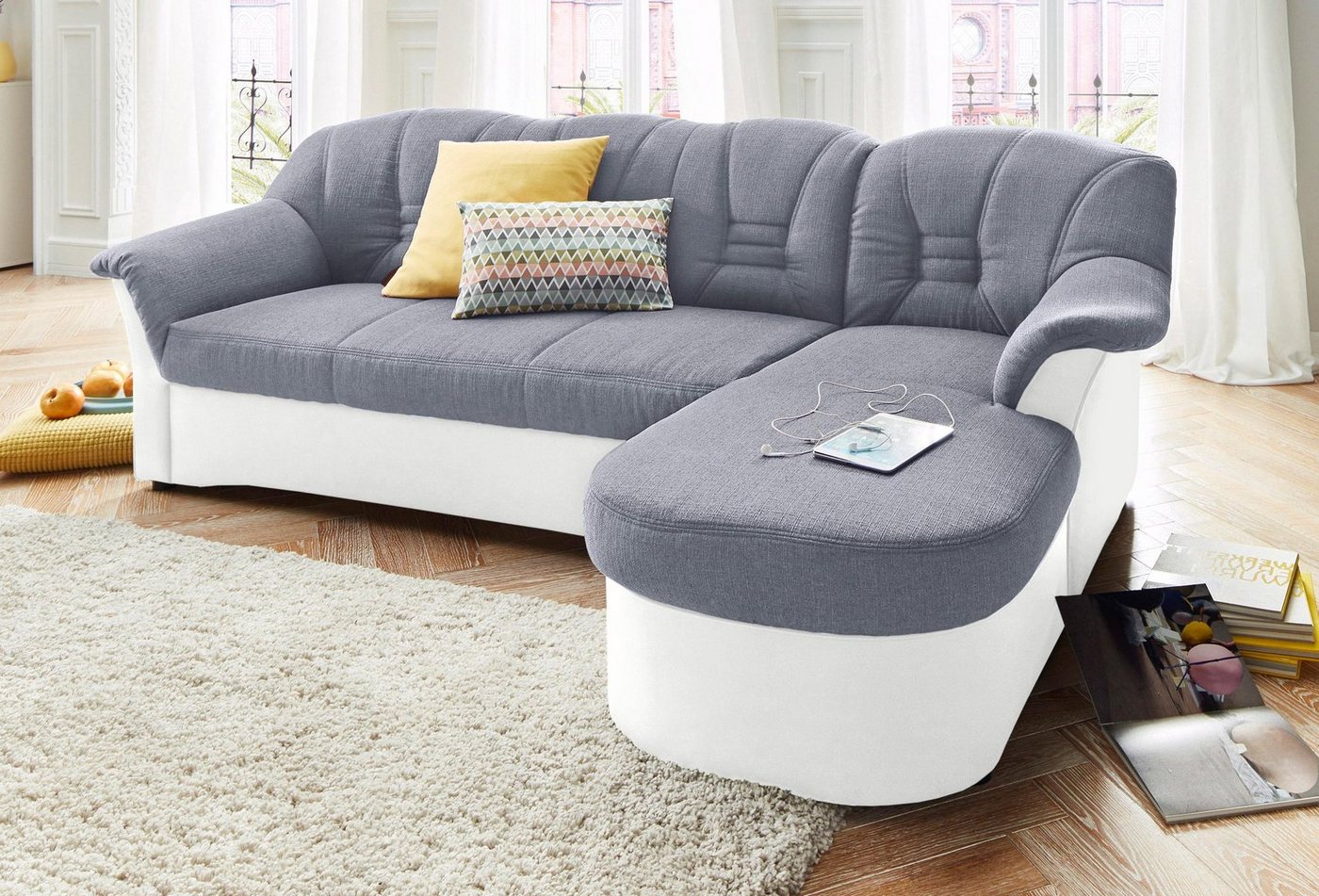 DOMO collection Ecksofa Elva L-Form, wahlweise mit Bettfunktion und Federkern von DOMO collection