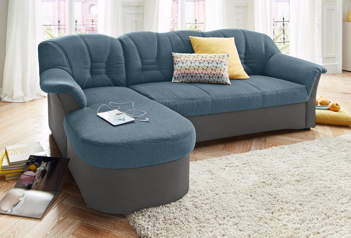 DOMO collection Ecksofa Elva L-Form, wahlweise mit Bettfunktion und Federkern von DOMO collection