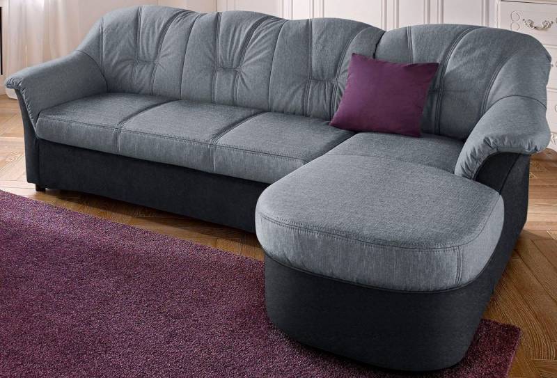 DOMO collection Ecksofa Flores Schlafsofa, B/T/H: 233/142/86 cm, L-Form, wahlweise mit Bettfunktion, wahlweise mit Federkern, auch in Leder von DOMO collection