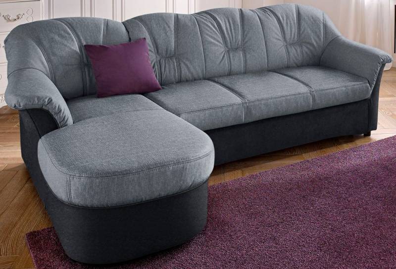 DOMO collection Ecksofa Flores Schlafsofa, B/T/H: 233/142/86 cm, L-Form, wahlweise mit Bettfunktion, wahlweise mit Federkern, auch in Leder von DOMO collection