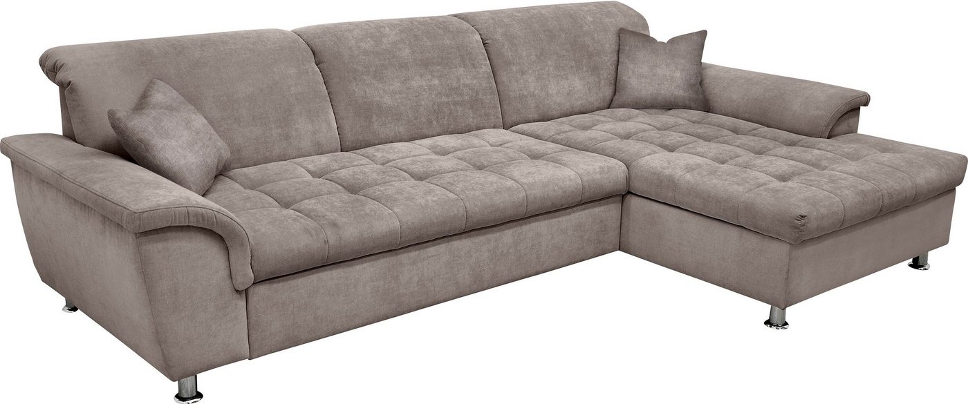 DOMO collection Ecksofa Franzi Steppung im Sitzbereich B7T/H: 278/162/80 cm, L-Form, wahlweise mit Bettfunktion, Bettkasten und Kopfteilverstellung DOMO collection Ecksofa Franzi Steppung im Sitzbereich B7T/H: 278/162/80 cm, L-Form, wahlweise mit Bettfunktion, Bettkasten und Kopfteilverstellung von DOMO collection