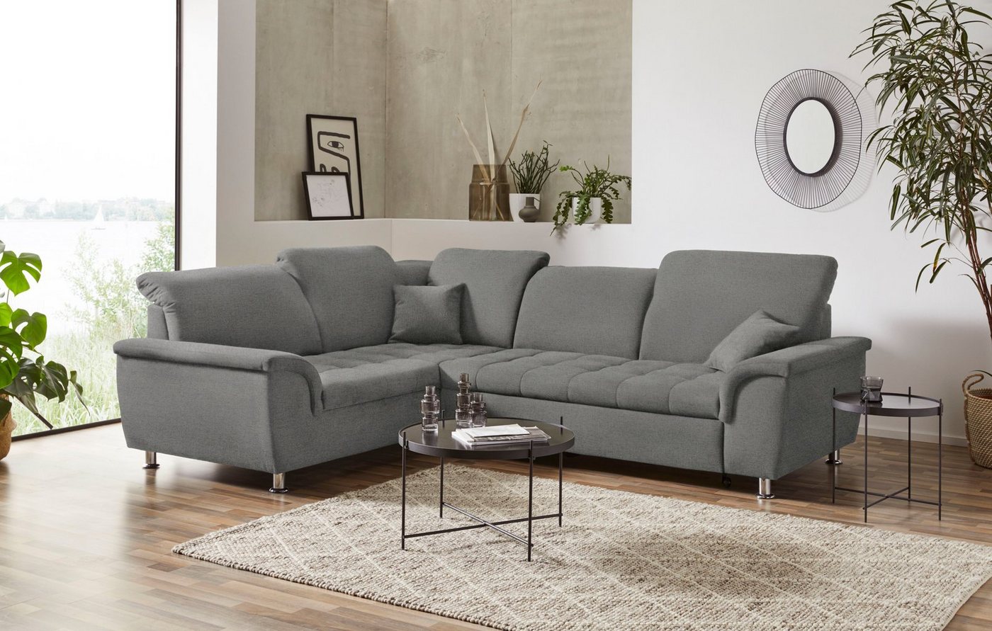 DOMO collection Ecksofa Franzi L-Form, wahlweise mit Kopfteilverstellung (dann Breite: 275 cm) von DOMO collection