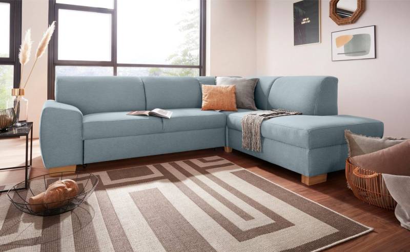 DOMO collection Ecksofa Incanto kubische Formensprache, komfortabel, L-Form, wahlweise mit Bettfunktion von DOMO collection