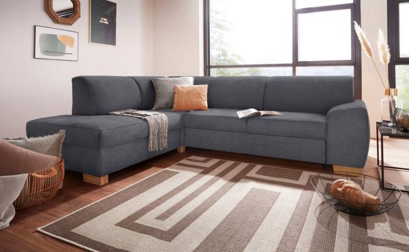 DOMO collection Ecksofa Incanto kubische Formensprache, komfortabel, L-Form, wahlweise mit Bettfunktion von DOMO collection