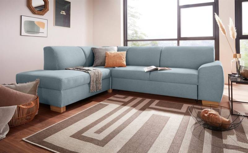 DOMO collection Ecksofa Incanto kubische Formensprache, komfortabel, L-Form, wahlweise mit Bettfunktion von DOMO collection