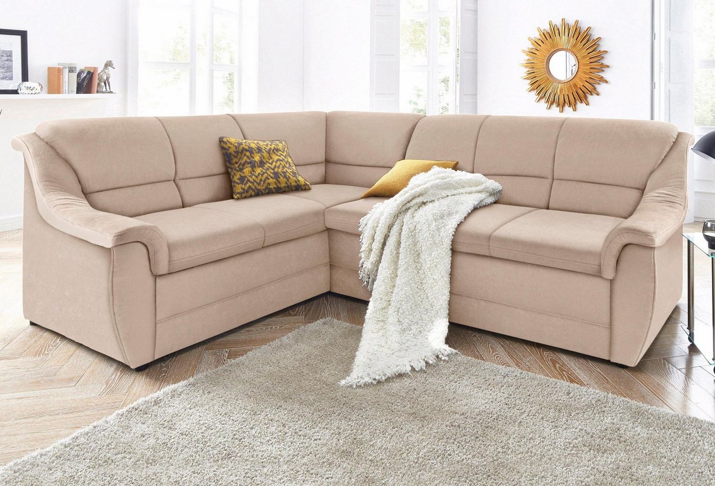 DOMO collection Ecksofa Lale L-Form, mit langem Schenkel, wahlweise mit Bettfunktion von DOMO collection