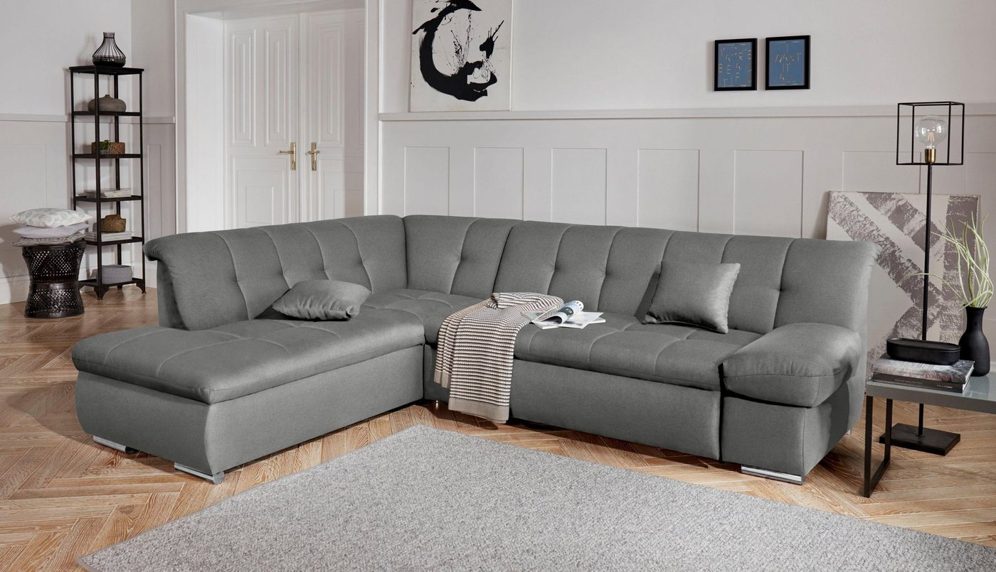 DOMO collection Ecksofa Mona L-Form, wahlweise mit Bett- und Armlehnfunktion von DOMO collection