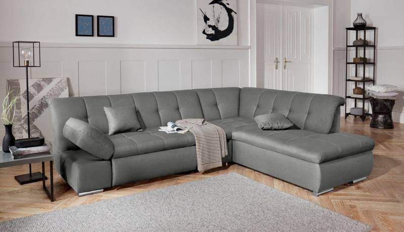 DOMO collection Ecksofa Mona L-Form, wahlweise mit Bett- und Armlehnfunktion von DOMO collection