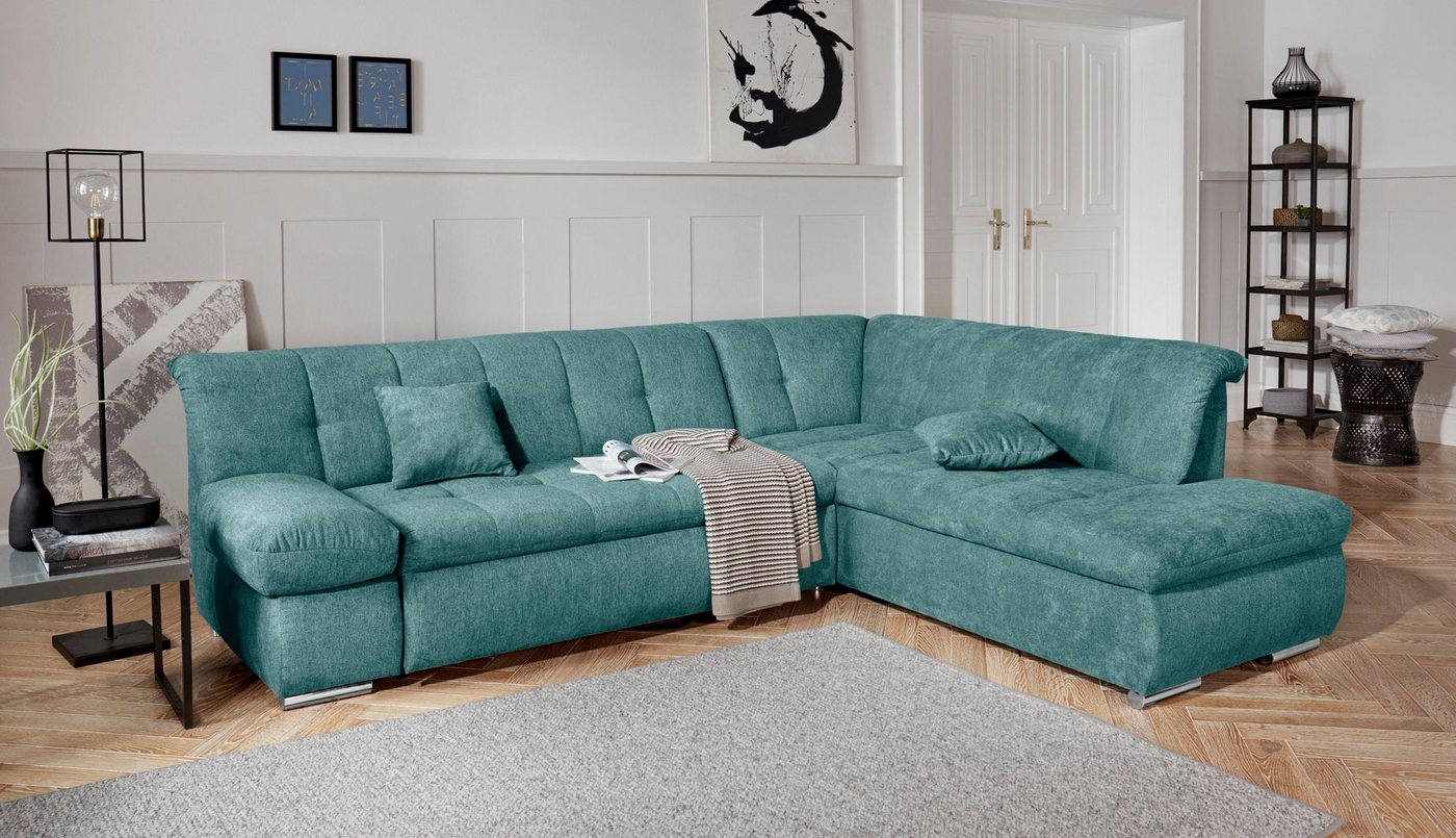 DOMO collection Ecksofa Mona L-Form, wahlweise mit Bett- und Armlehnfunktion von DOMO collection